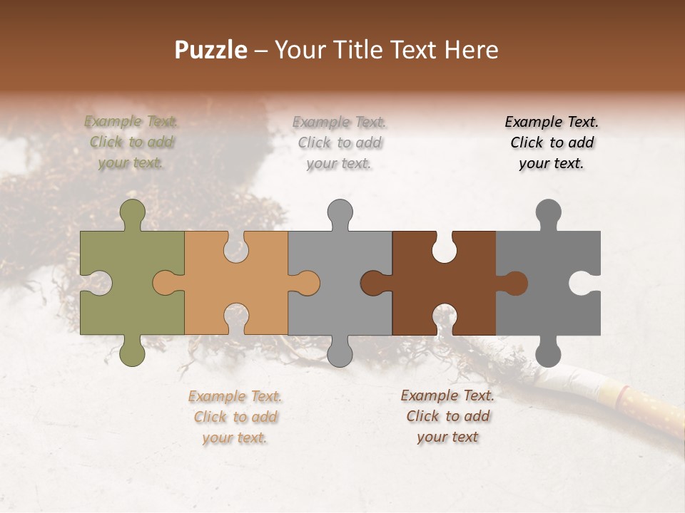 Tobacco Gold Burnt PowerPoint Template