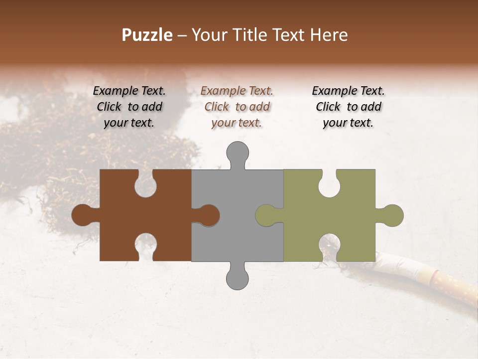 Tobacco Gold Burnt PowerPoint Template