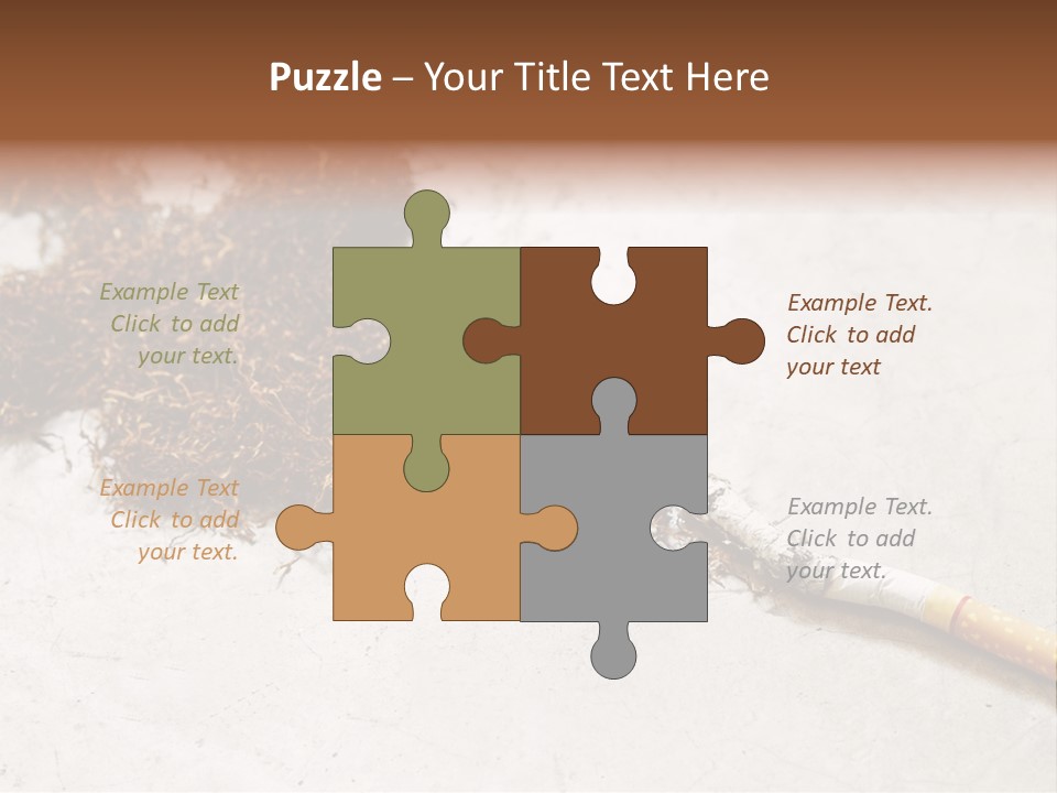 Tobacco Gold Burnt PowerPoint Template