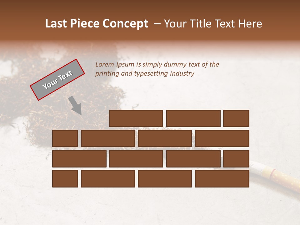 Tobacco Gold Burnt PowerPoint Template