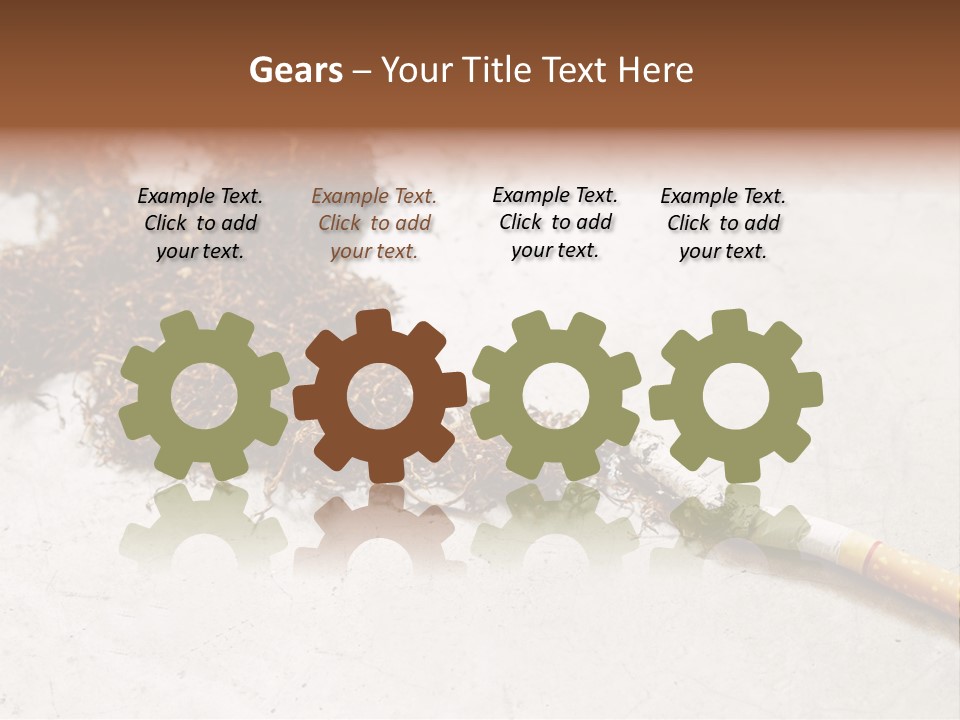 Tobacco Gold Burnt PowerPoint Template