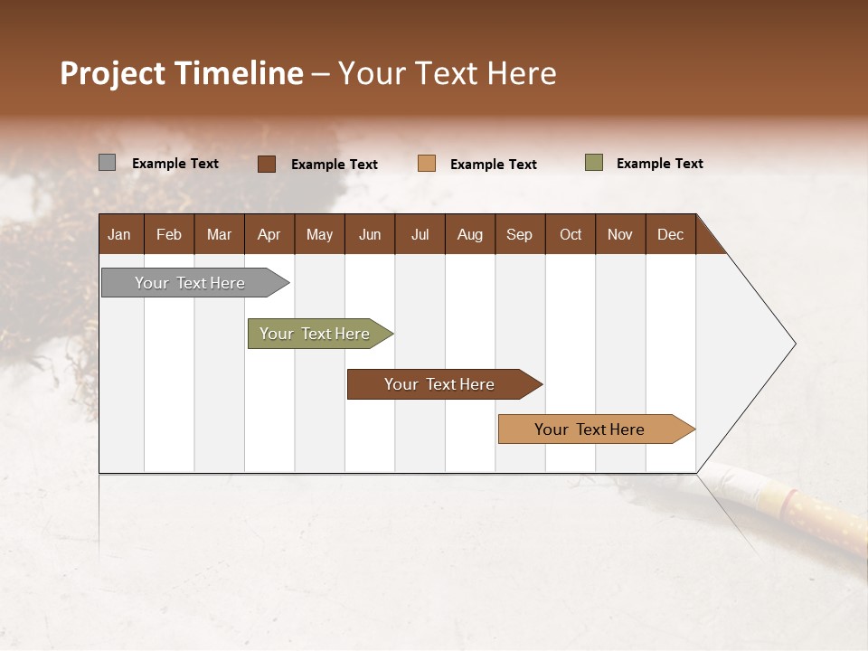 Tobacco Gold Burnt PowerPoint Template