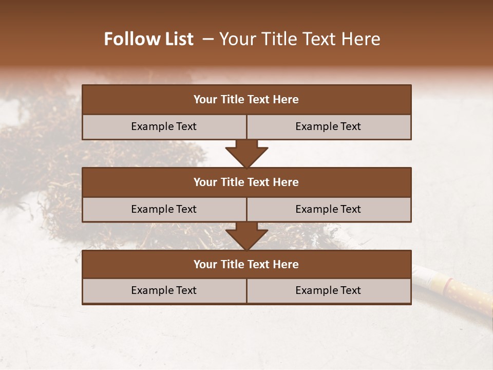 Tobacco Gold Burnt PowerPoint Template