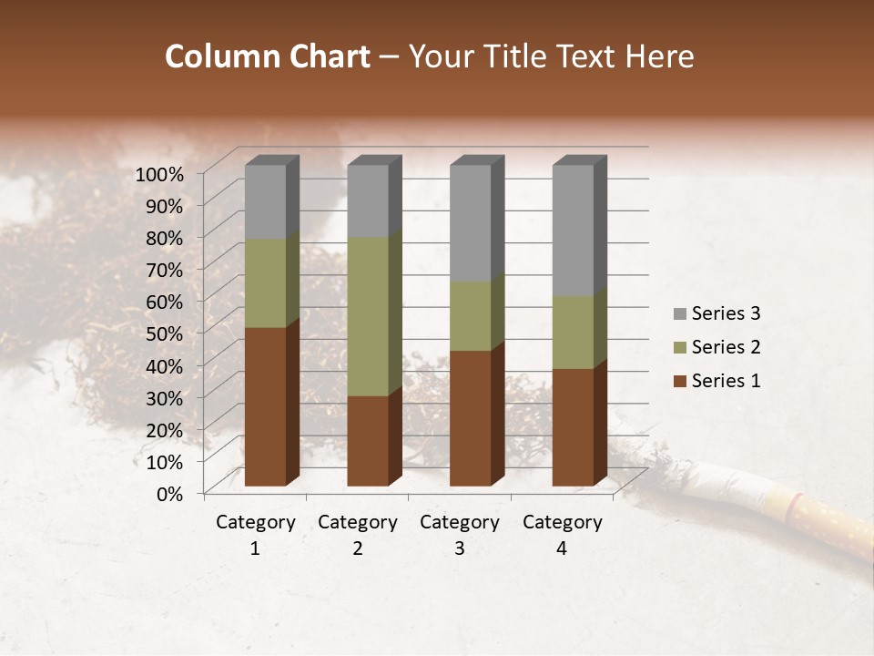 Tobacco Gold Burnt PowerPoint Template