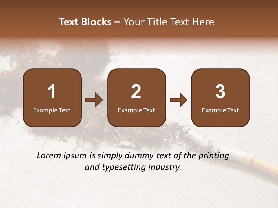 Tobacco Gold Burnt PowerPoint Template