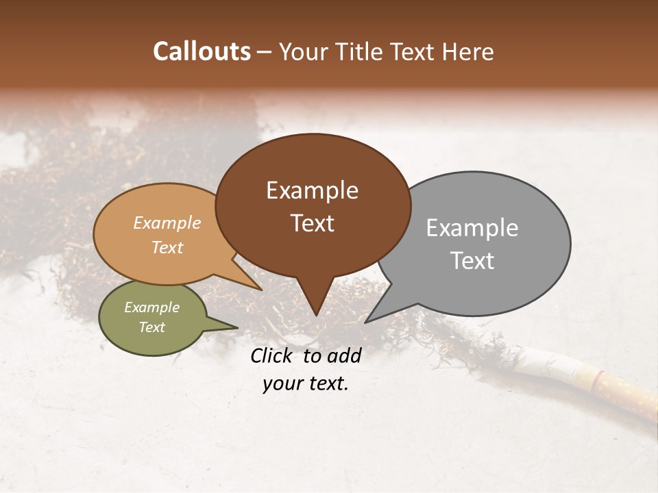 Tobacco Gold Burnt PowerPoint Template