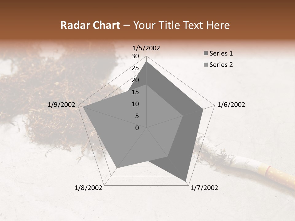 Tobacco Gold Burnt PowerPoint Template