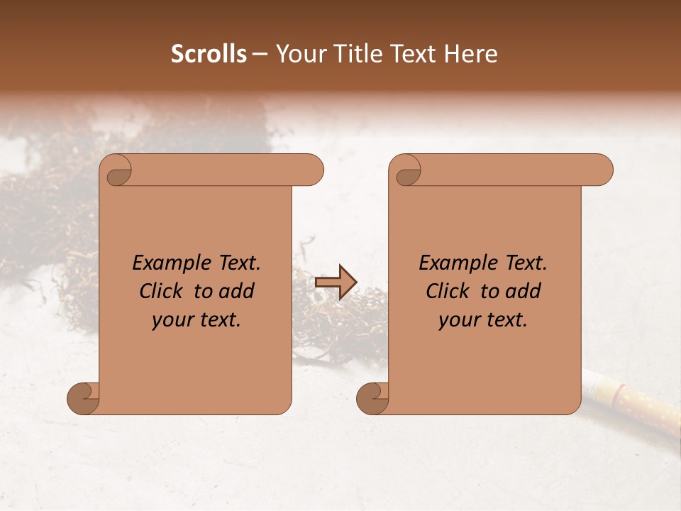 Tobacco Gold Burnt PowerPoint Template