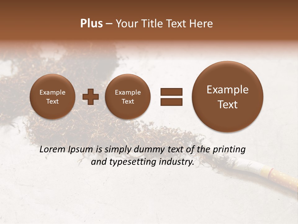 Tobacco Gold Burnt PowerPoint Template