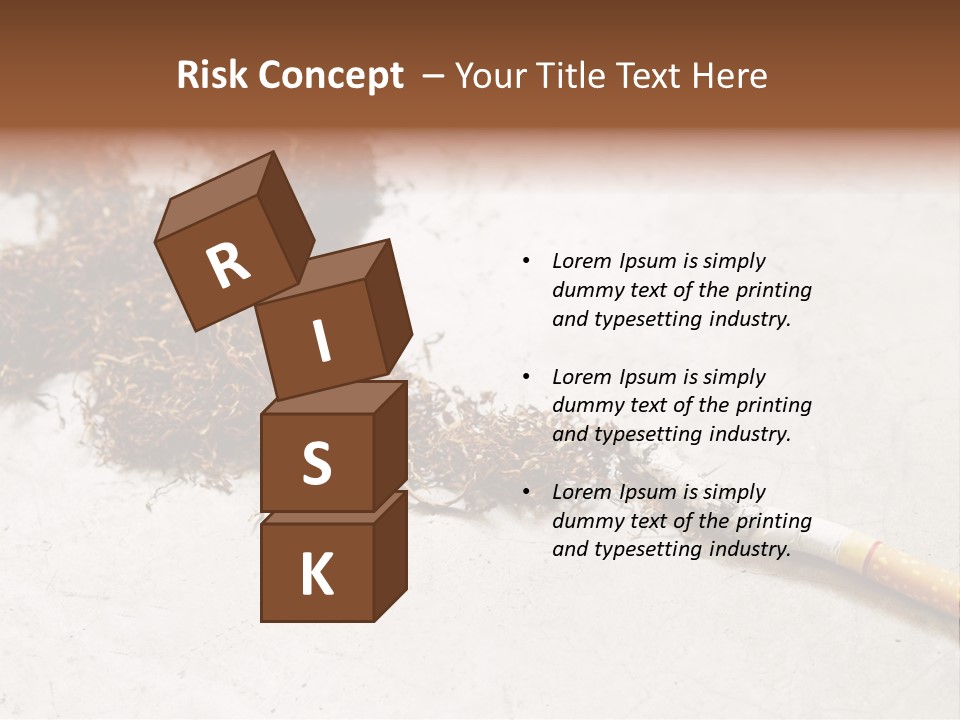 Tobacco Gold Burnt PowerPoint Template