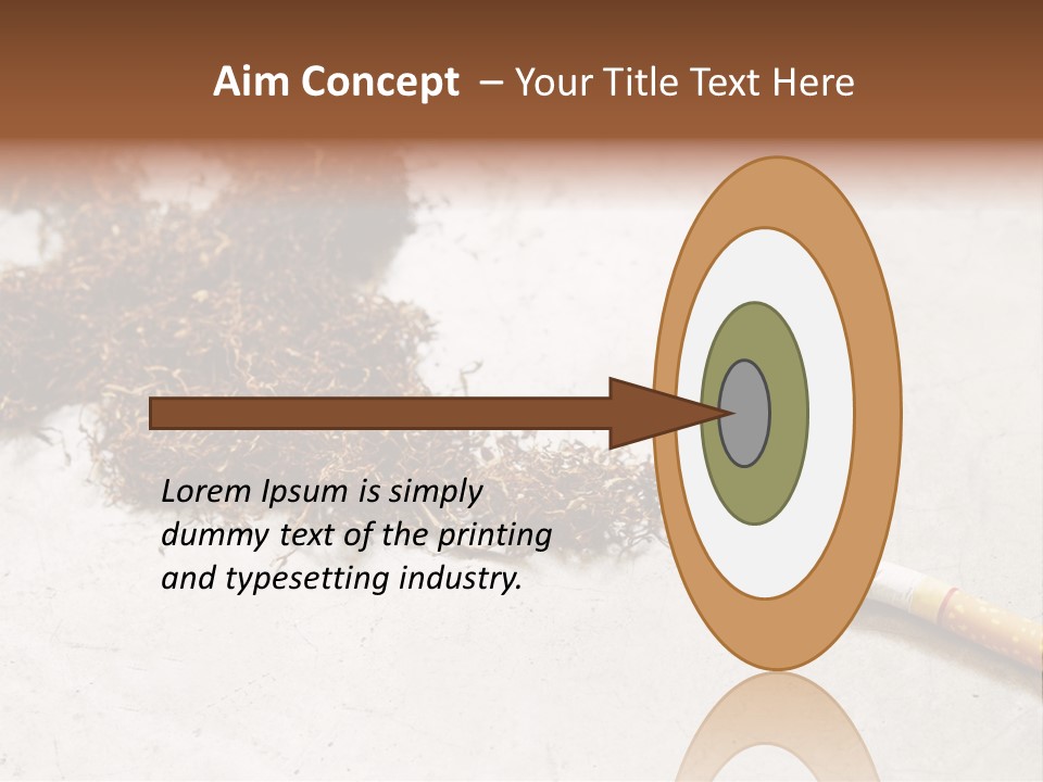 Tobacco Gold Burnt PowerPoint Template