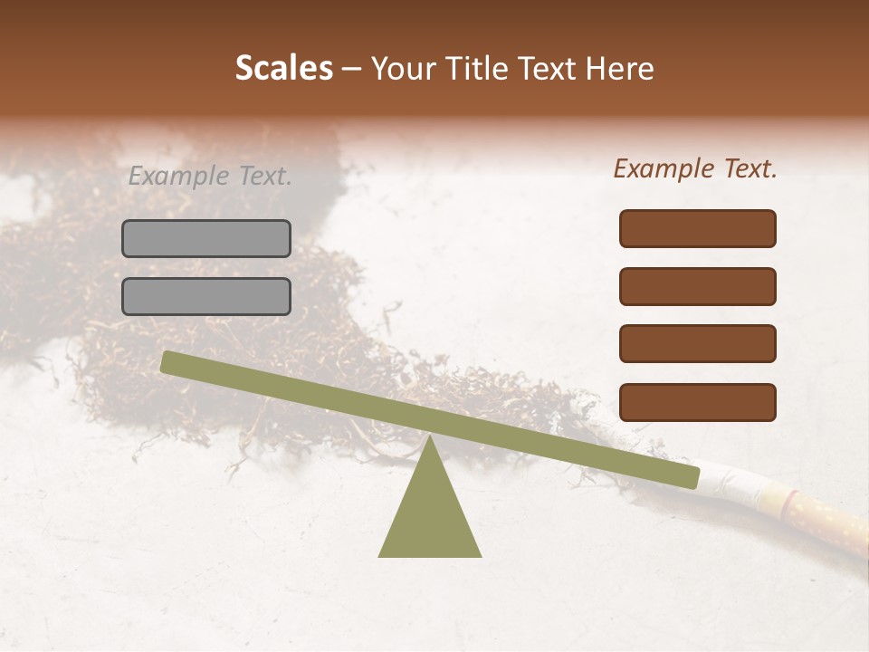 Tobacco Gold Burnt PowerPoint Template