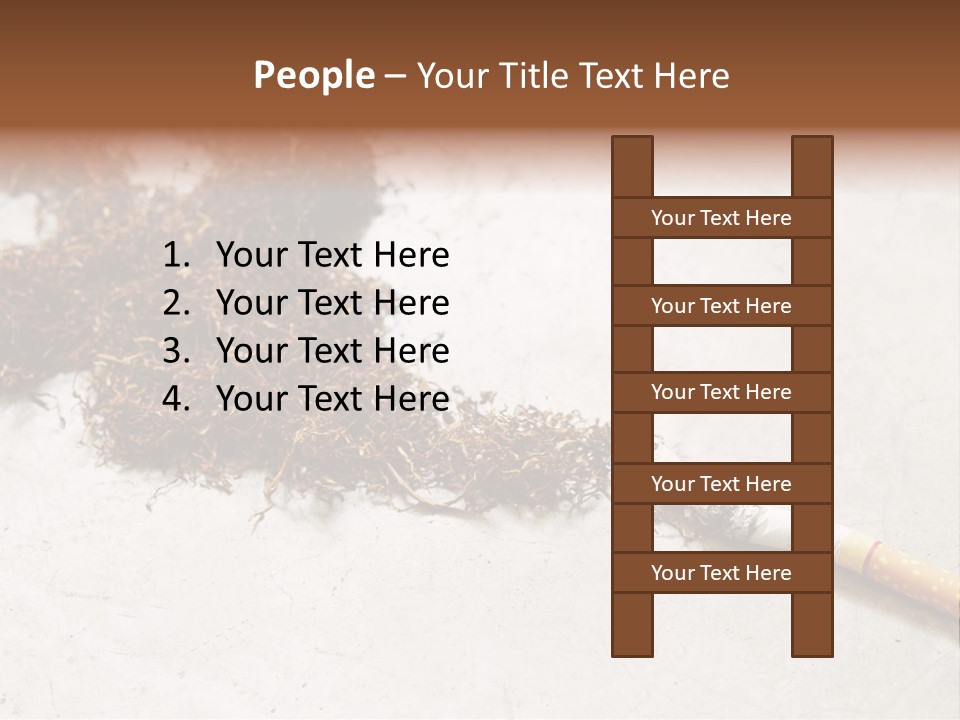 Tobacco Gold Burnt PowerPoint Template