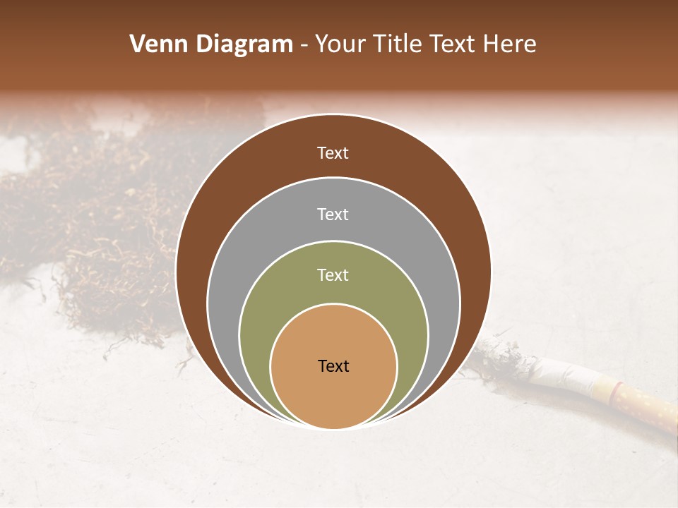 Tobacco Gold Burnt PowerPoint Template