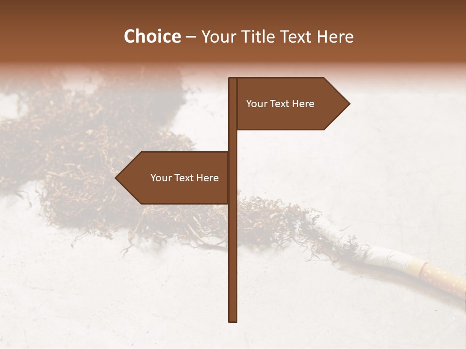 Tobacco Gold Burnt PowerPoint Template