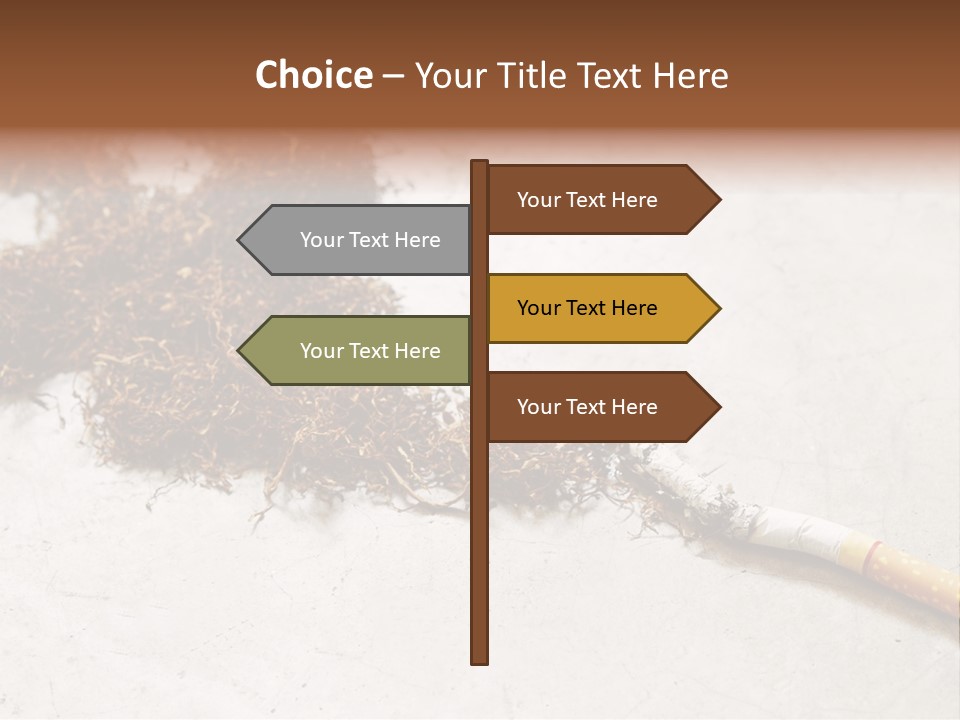 Tobacco Gold Burnt PowerPoint Template