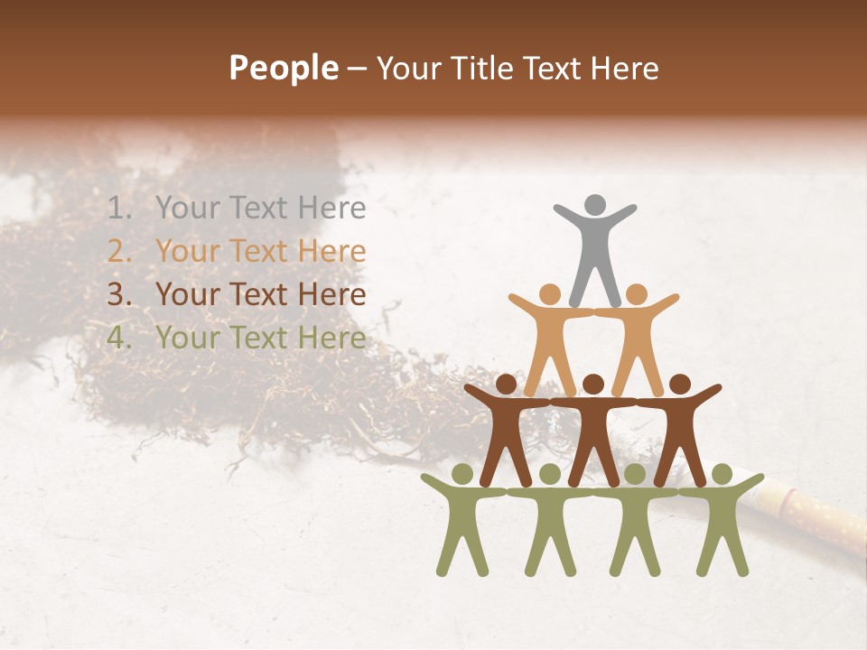 Tobacco Gold Burnt PowerPoint Template