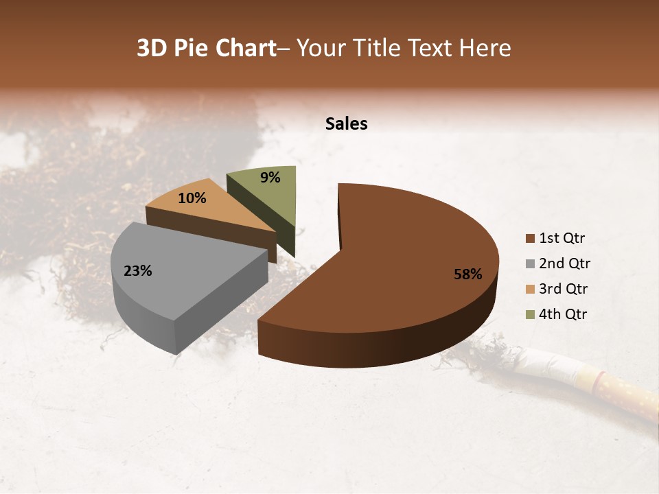 Tobacco Gold Burnt PowerPoint Template