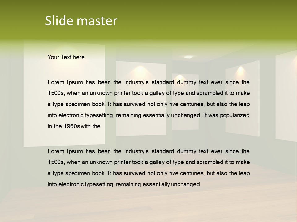 Blank Space White PowerPoint Template
