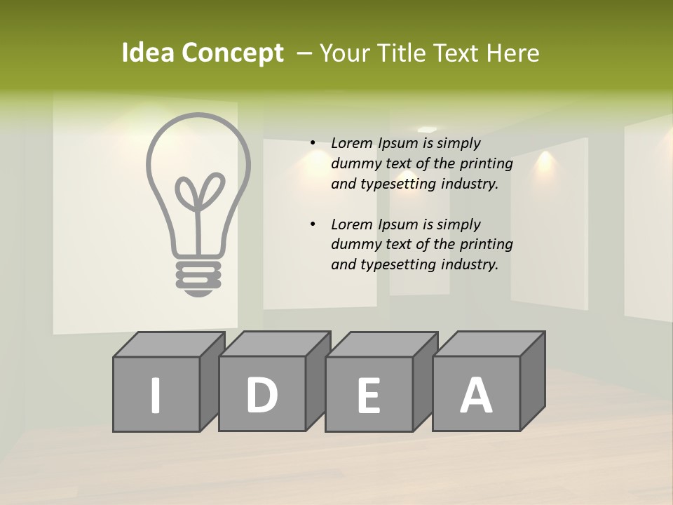Blank Space White PowerPoint Template
