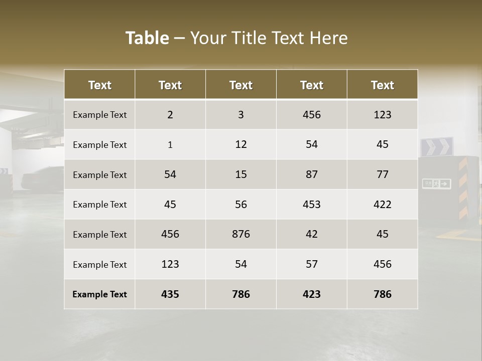Car Style Row PowerPoint Template