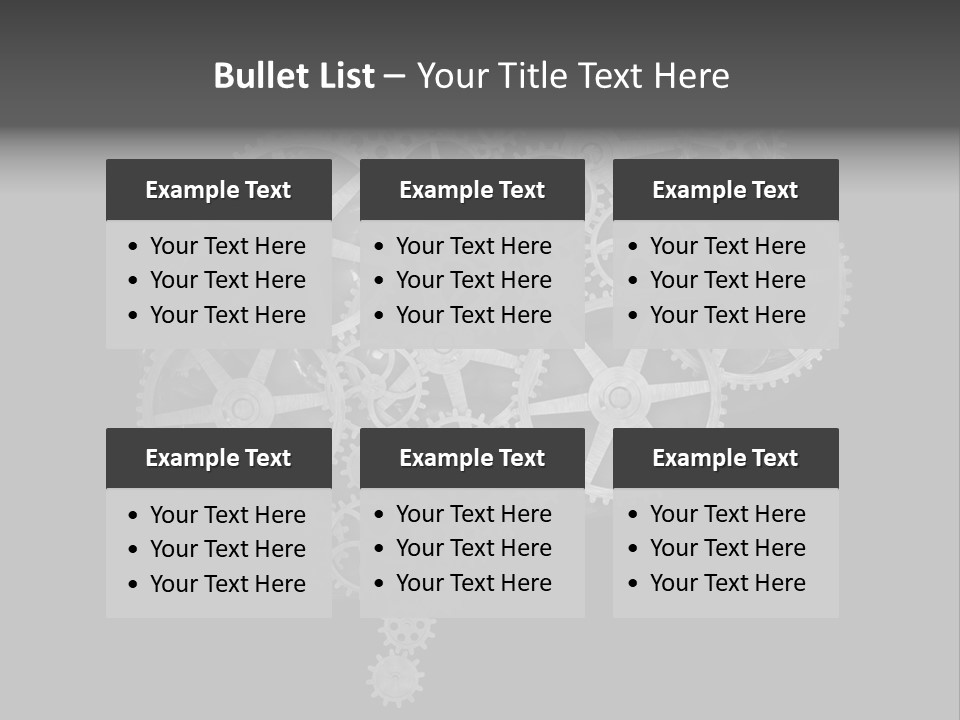 Equipment Face Solution PowerPoint Template