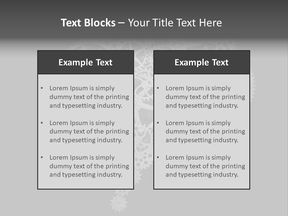 Equipment Face Solution PowerPoint Template