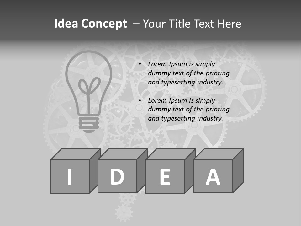 Equipment Face Solution PowerPoint Template