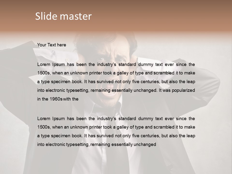 Ear Portrait Tongue PowerPoint Template