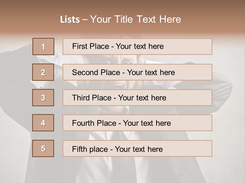 Ear Portrait Tongue PowerPoint Template