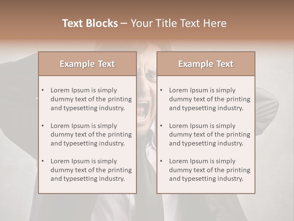 Ear Portrait Tongue PowerPoint Template