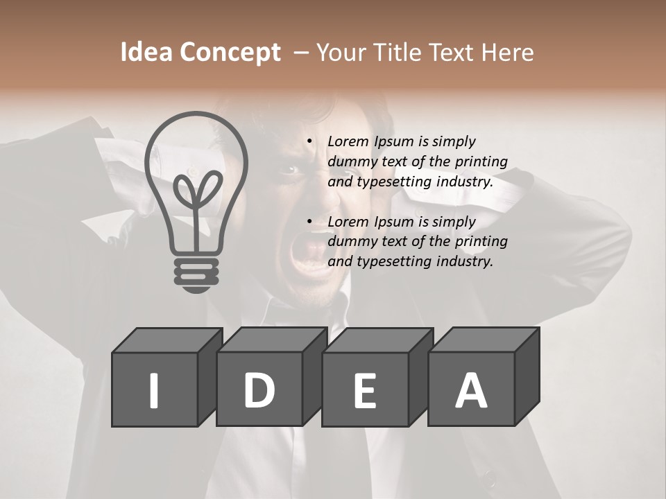 Ear Portrait Tongue PowerPoint Template