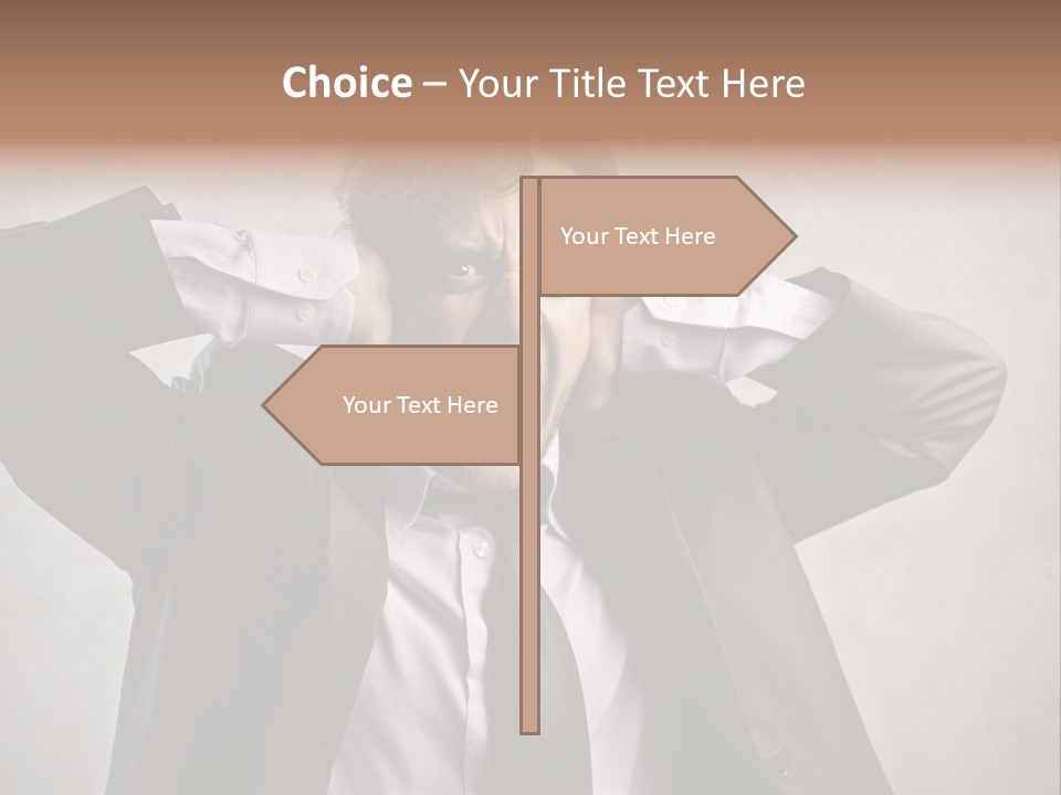 Ear Portrait Tongue PowerPoint Template