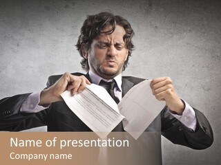 Adult Concept Man PowerPoint Template