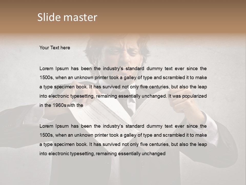 Adult Concept Man PowerPoint Template