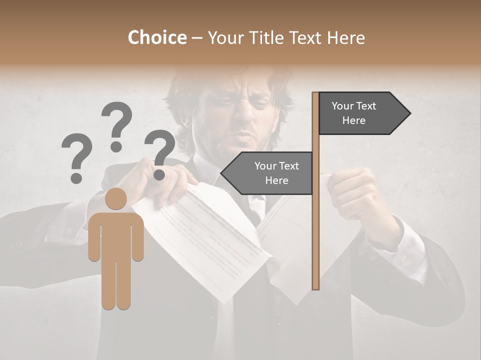 Adult Concept Man PowerPoint Template