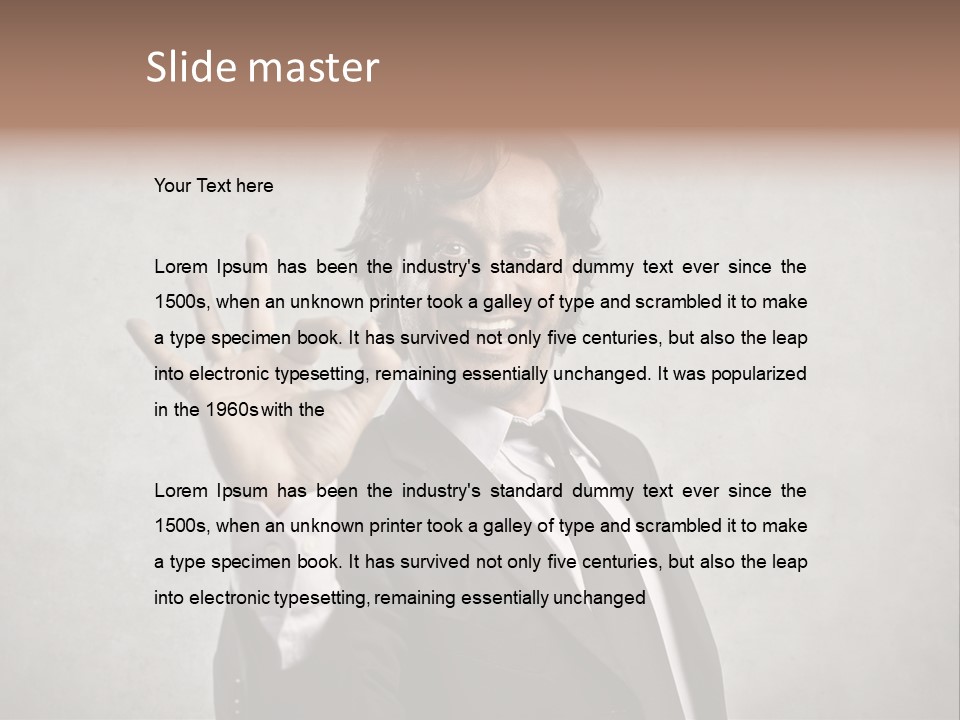 Concept Young Businessman PowerPoint Template