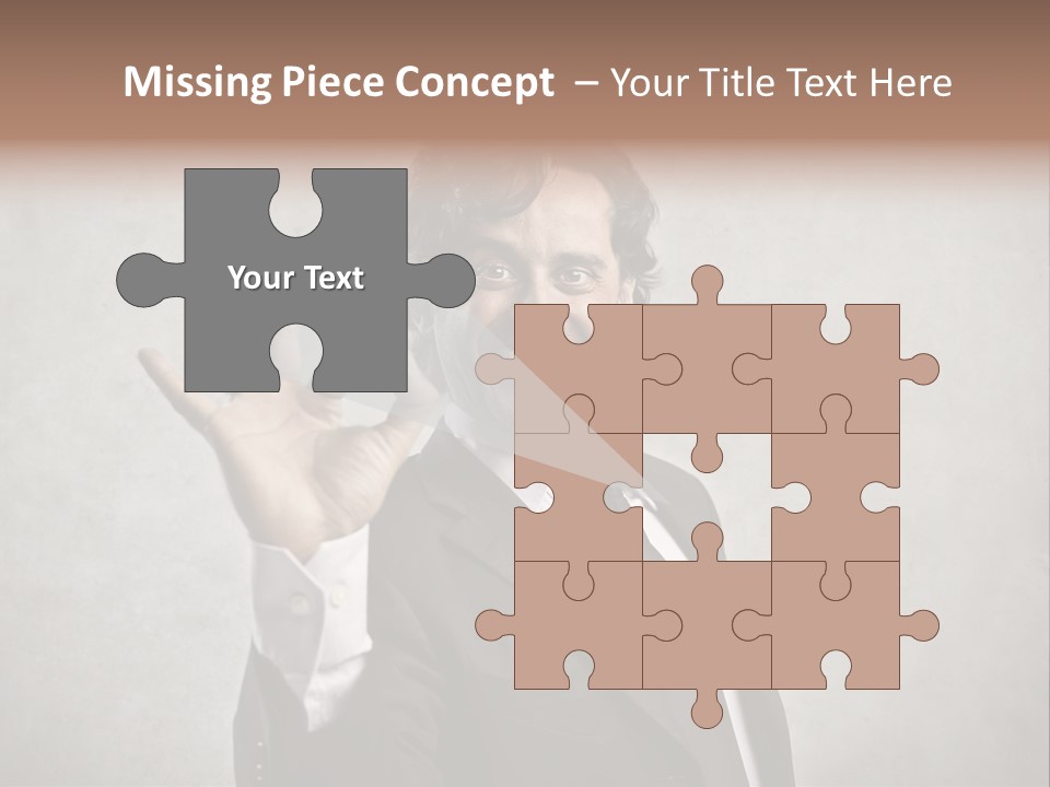 Concept Young Businessman PowerPoint Template