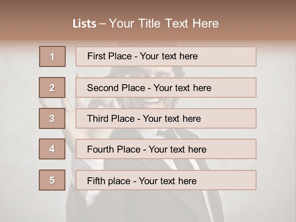 Concept Young Businessman PowerPoint Template