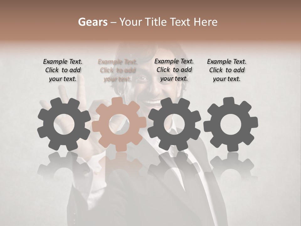 Concept Young Businessman PowerPoint Template