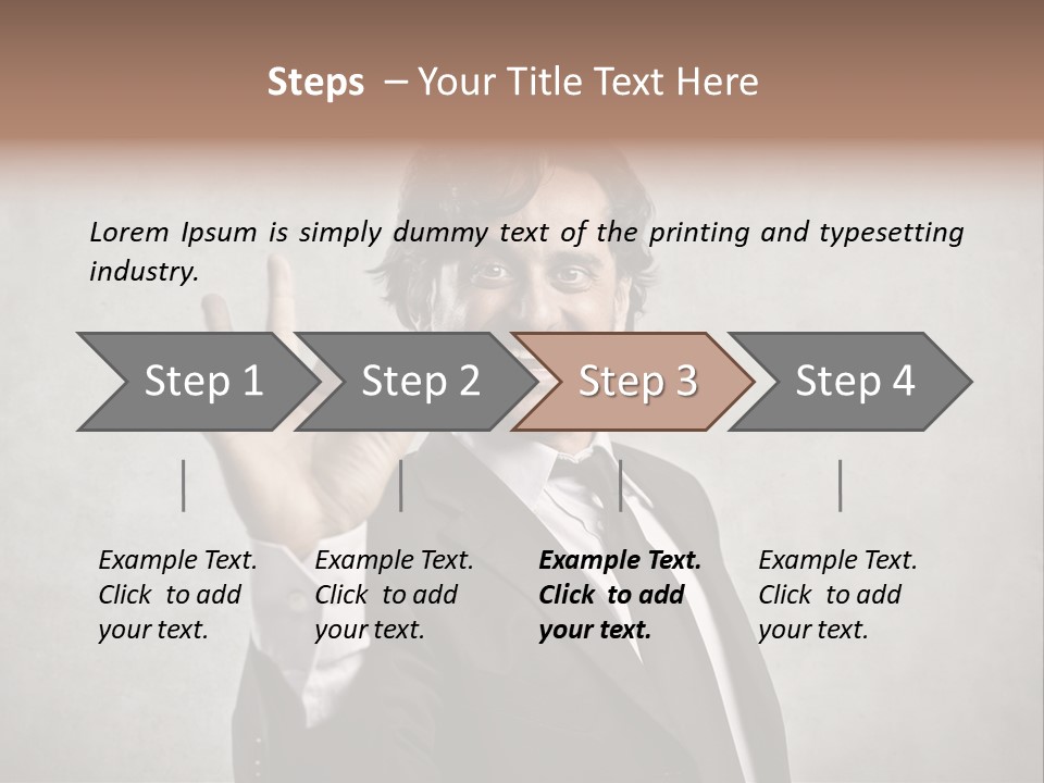 Concept Young Businessman PowerPoint Template