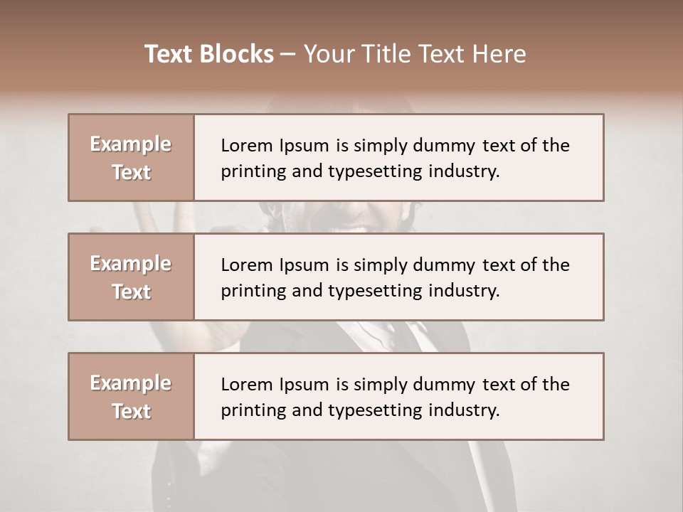 Concept Young Businessman PowerPoint Template
