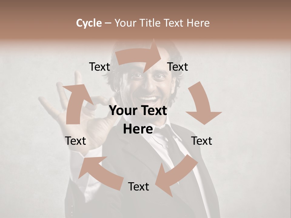 Concept Young Businessman PowerPoint Template