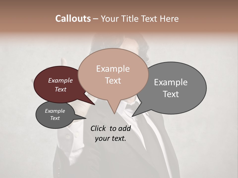 Concept Young Businessman PowerPoint Template