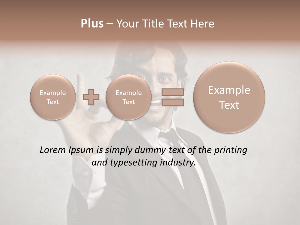 Concept Young Businessman PowerPoint Template