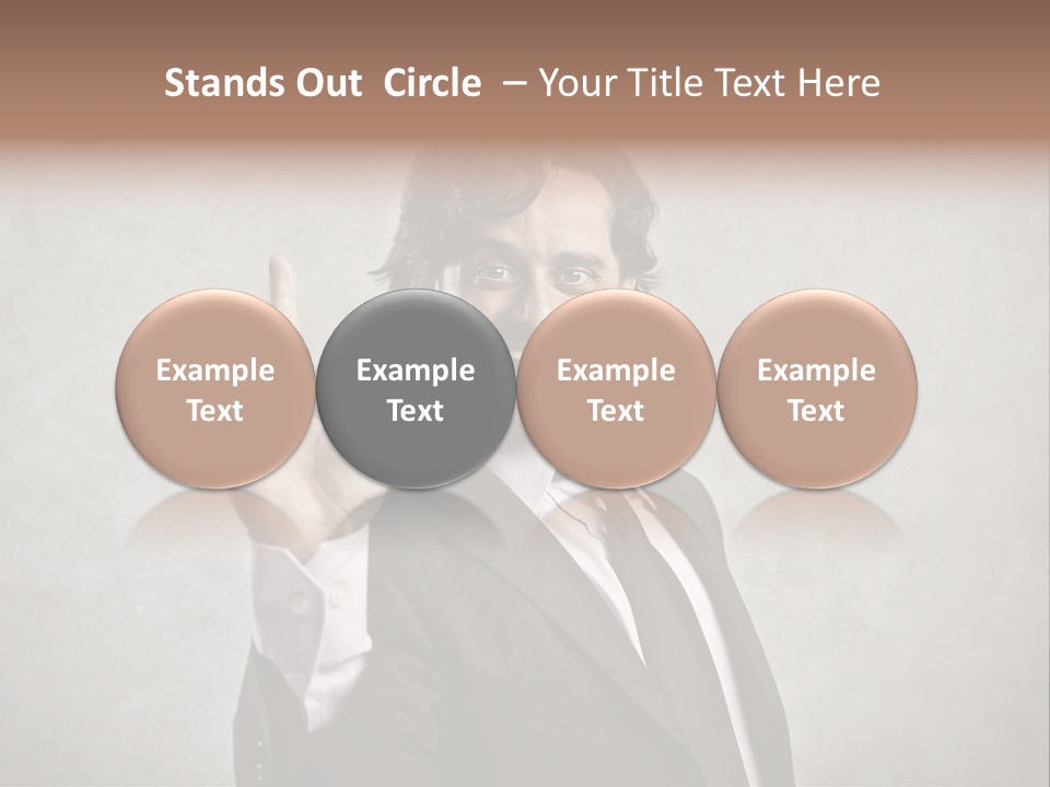 Concept Young Businessman PowerPoint Template