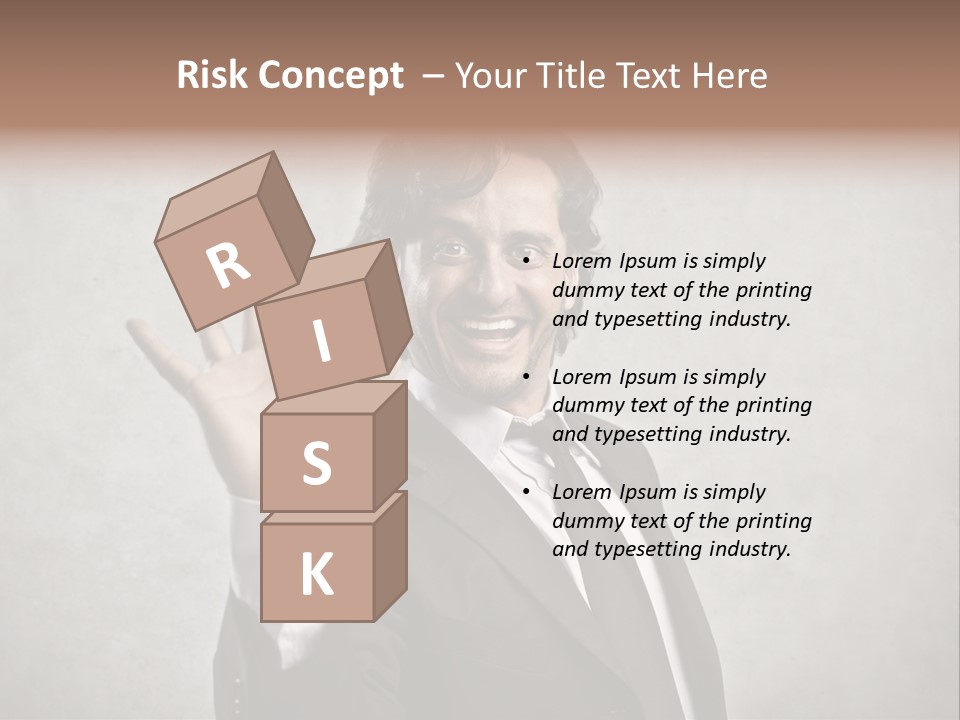 Concept Young Businessman PowerPoint Template