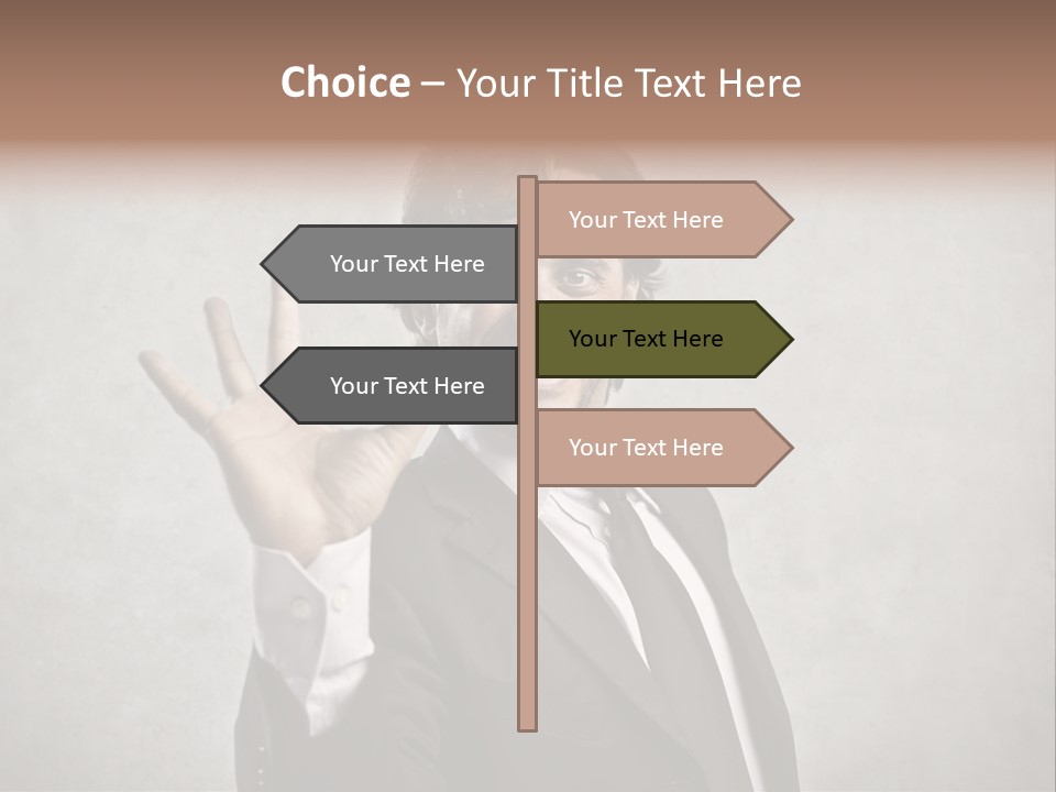 Concept Young Businessman PowerPoint Template