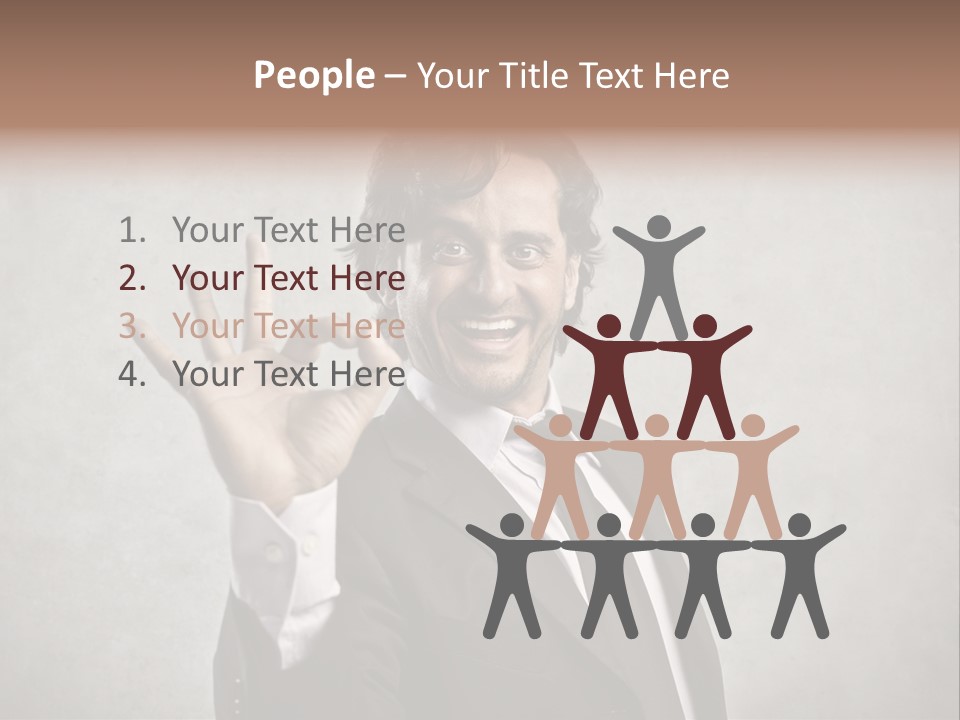 Concept Young Businessman PowerPoint Template