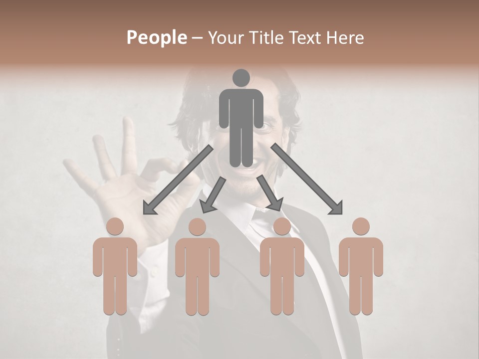 Concept Young Businessman PowerPoint Template